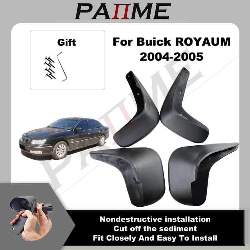 

Car Automotive MudFlaps For BUICK ROYAUM 2004 2005 4pcs/Set Molded Splash Guards Front Rear Mud Flap Mudguards Fender