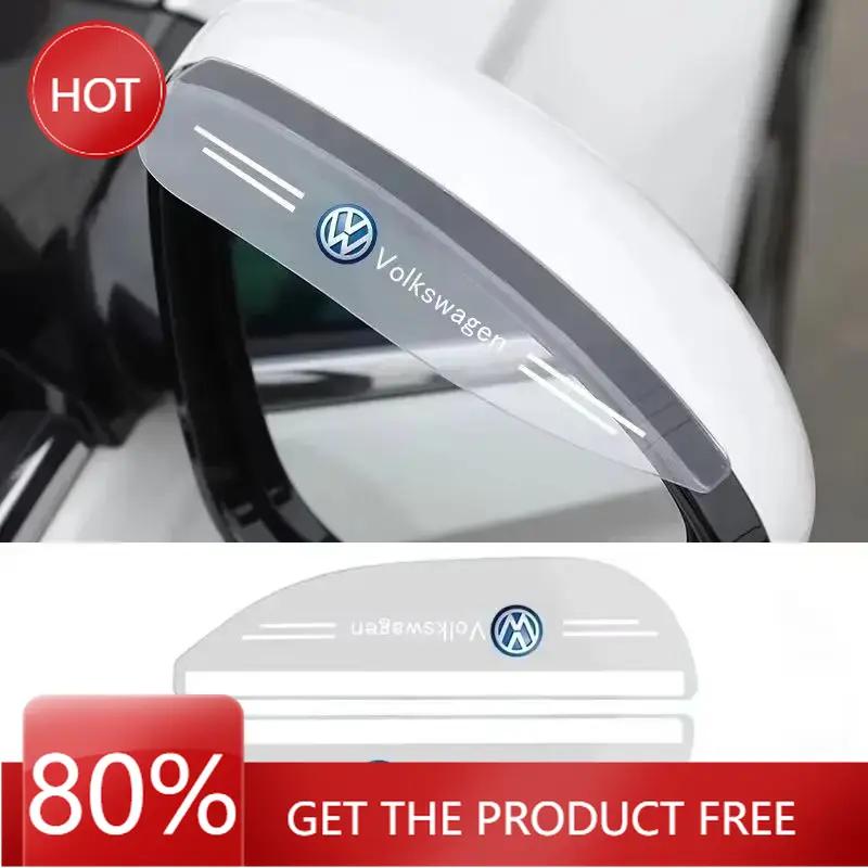 

2025 Hot 2pcs Car Rearview Mirror Protector Sticker Decals for Volkswagen Passat Golf Bora Jetta Beetle Scirocco POLO Sharan Sag