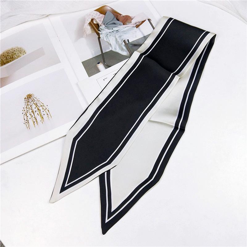 Doppelseitiger Spitzschal für Damen im Frühling und Herbst, dünnes und langes Band, Handgelenk-Taschengurt, vielseitiger dekorativer kleiner Schal