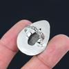 Natural Stingray Coral Gemstone 925 Silver Stackable Ring Size 6 For Women