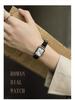 Rscy Retro Women's Genuine Leather Small Square Dial Quartz Watch – Light Luxury and High-End Niche Design