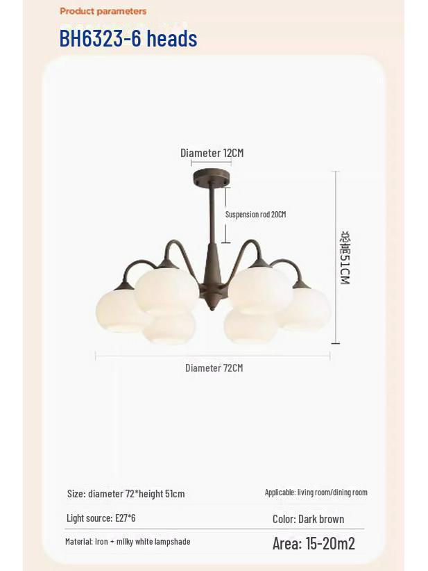 American Retro Chandelier: Elegant Vintage Lighting for Living Rooms, Bedrooms & Dining Areas