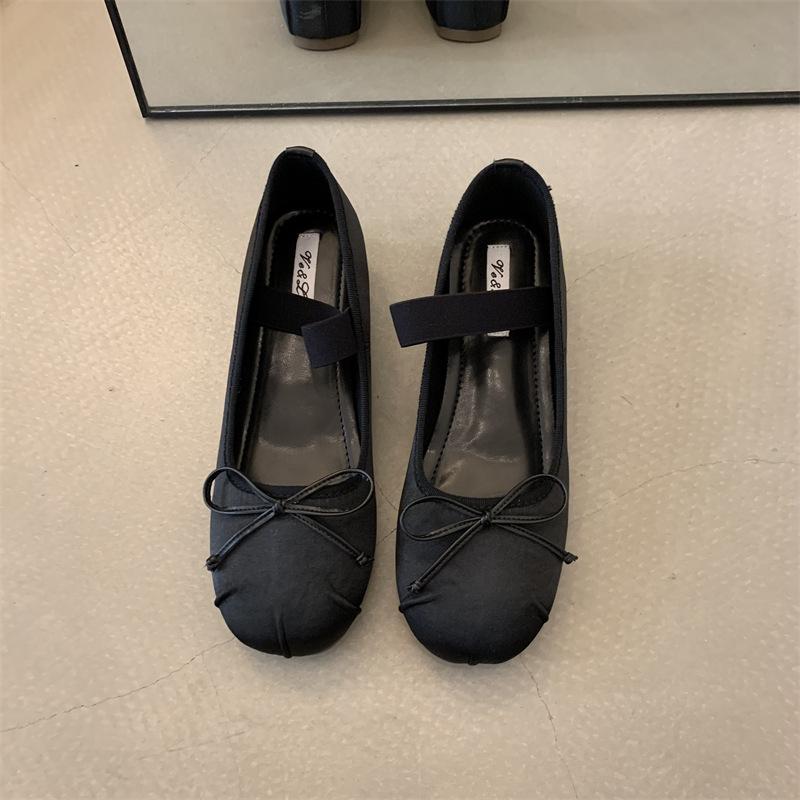 

Туфли на плоской подошве с бантом, женские балетки, балетки с квадратным носком, ленивые мокасины, мокасины, женская повседневная удобная обувь 2024 35