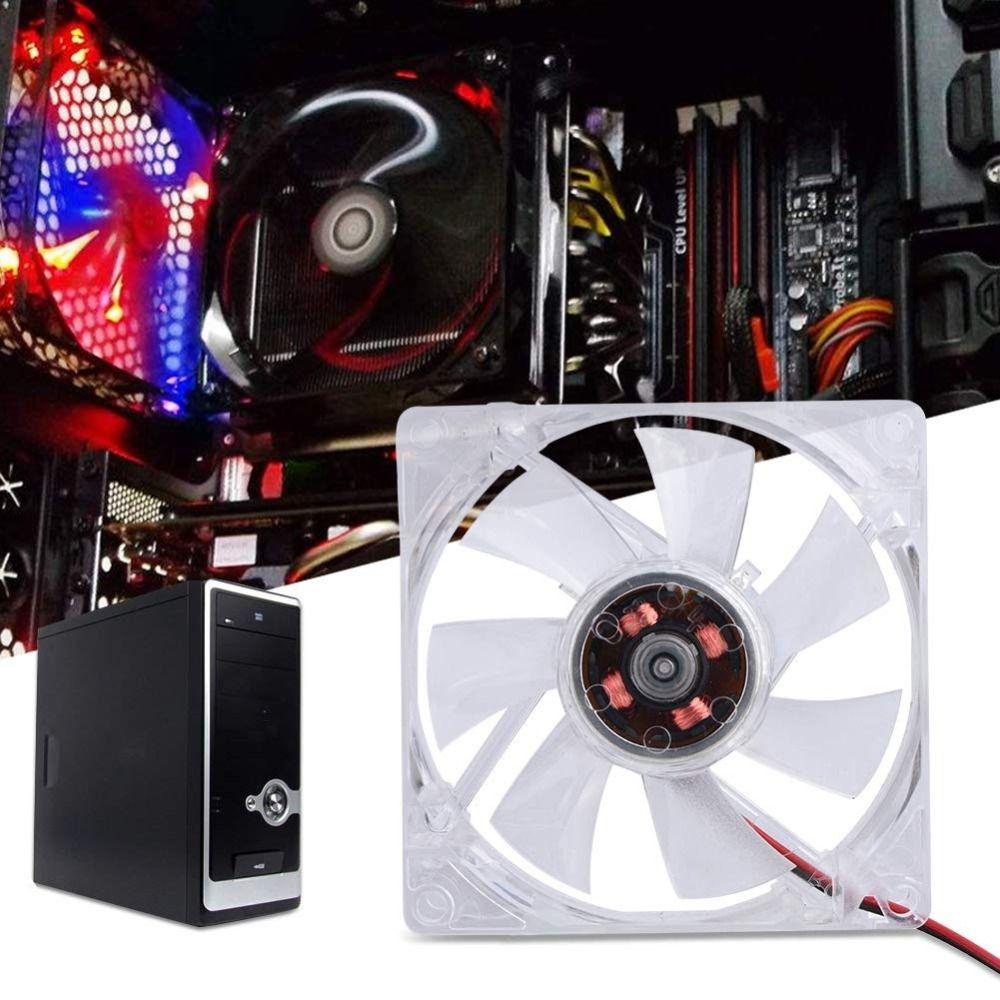 Durable 80mm LED Cooling Fan 4Pin 12V PC Case Fan Blue/Colorful Case Cooling Fan PC Case