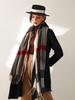 Luxury Design Plaid Cashmere Scarf For Women Winter Warm Shawl Wrap Pashmina Bufanda Thick Blanket Poncho Echarpe Bandana