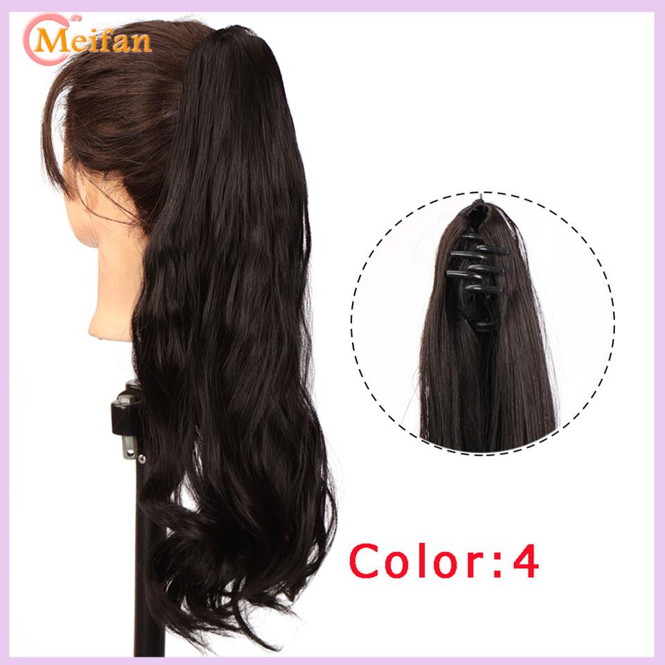 Synthetic Big Wavy Claw Clip On Ponytail Hair Extension For Women Pony Tail Hair Hairpiece Heat Resistant