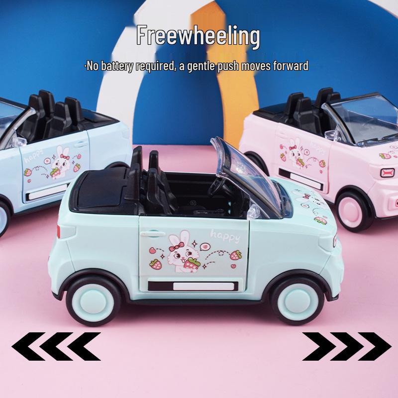 Kids' Cartoon Inertial Mini Sports Car - Boy & Girl Wuling Hongguang Model