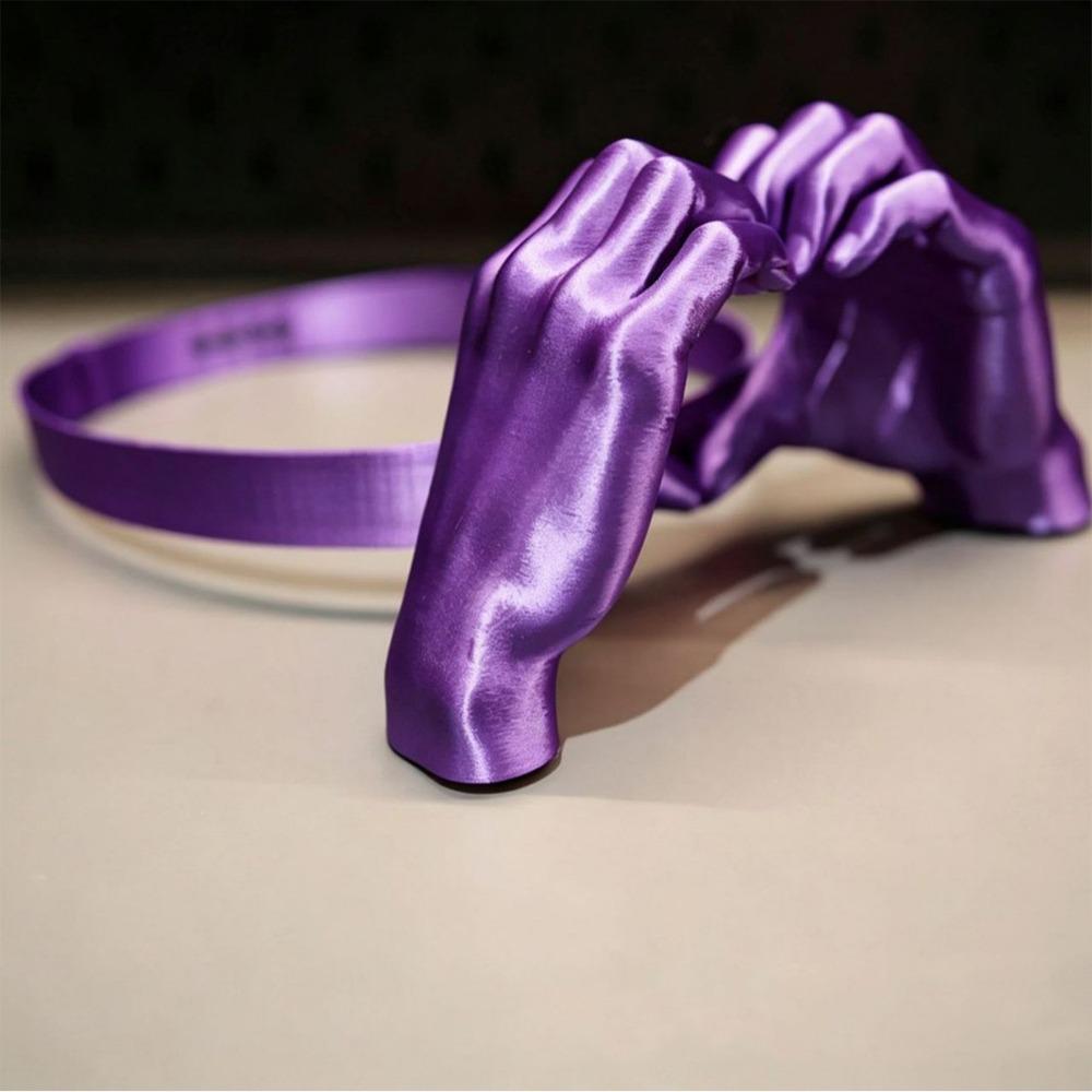 

Funny Palm Sun Hat Heart Hands Palm Sunshade Headband Portable Outdoor Beach Hat Summer Season фиолетовый