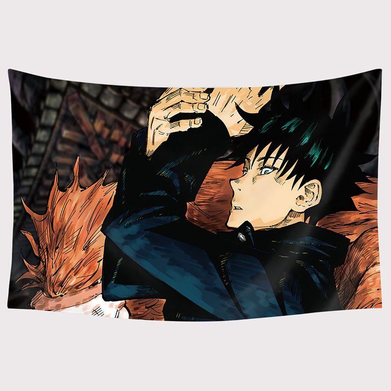 Anime Jujutsu Kaisen Tapestry Background Cloth Home Wall Hanging Decor Printing
