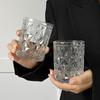 360ml/380ml Classic Carved Wine Glass Creative Cocktail Glass Transparent Drinking Glasses Light Luxury Water Bottle Coffee Mug