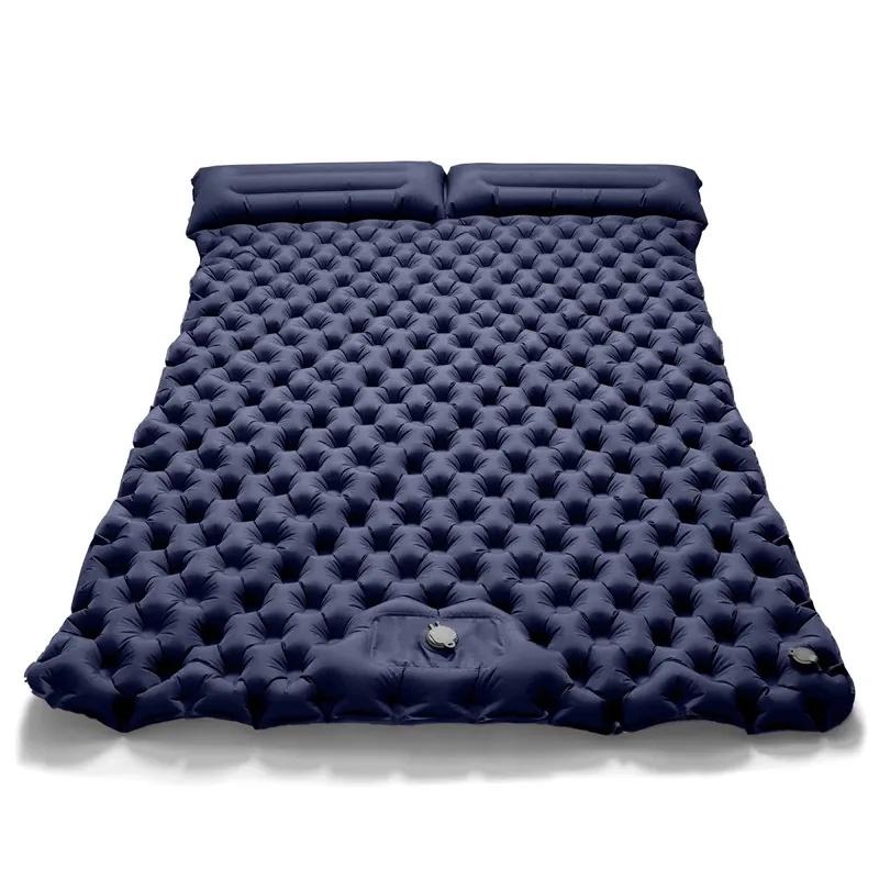 Double Extra‑Wide Inflatable Air Mattress, Ultralight Foldable Waterproof Sleeping Pad for Outdoor Camping, Road Trips and Home