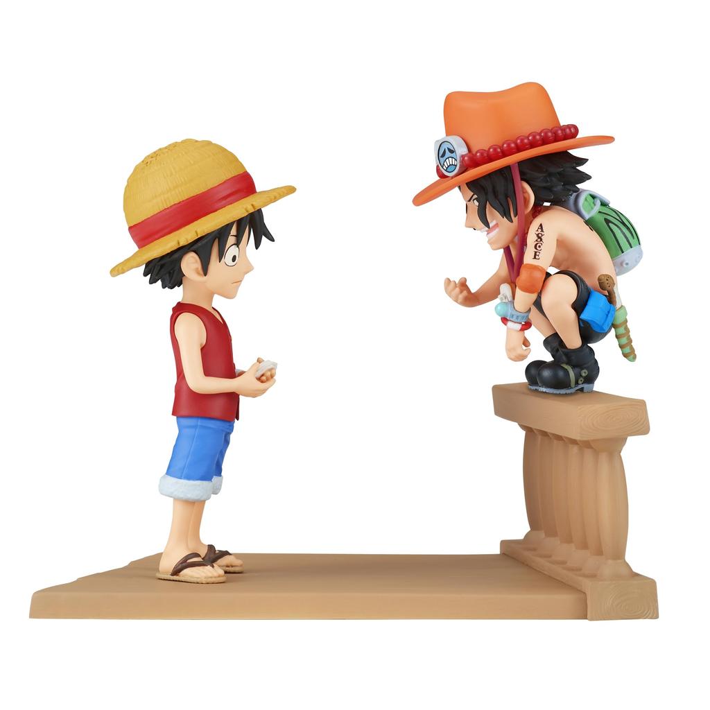 Banpresto One Piece Log Story Monkey D. Luffy & Portgas D. Ace, Bandai Spirits World Collectible Figure