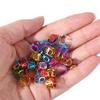 40pcs Hair Braiding Dreadlocks Beads Metal Cuff Clips Hair Braid Tubes Hollow Out Hair Ring  Women