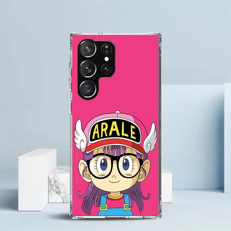 Arale Dr Slump Phone Case For Samsung Galaxy S24 S25 Edge S26 Ultra S22 S23 Plus S21 + S20 FE Soft TPU Back Cover Galaxy S22 S23