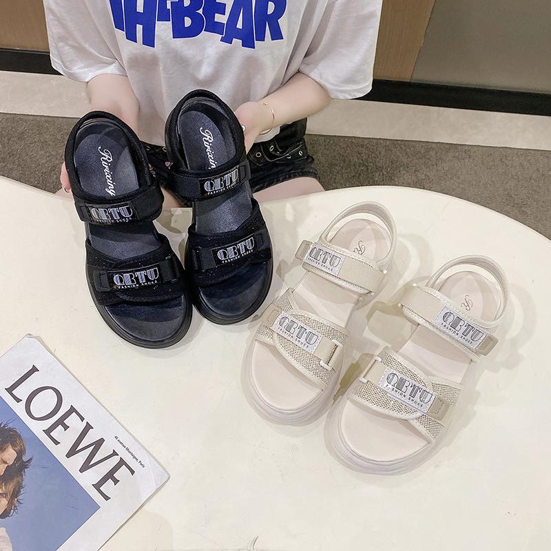 Sports sandals women's summer 2025 new muffin platform women's shoes fashionable Roman casual shoes comfortable and versatile