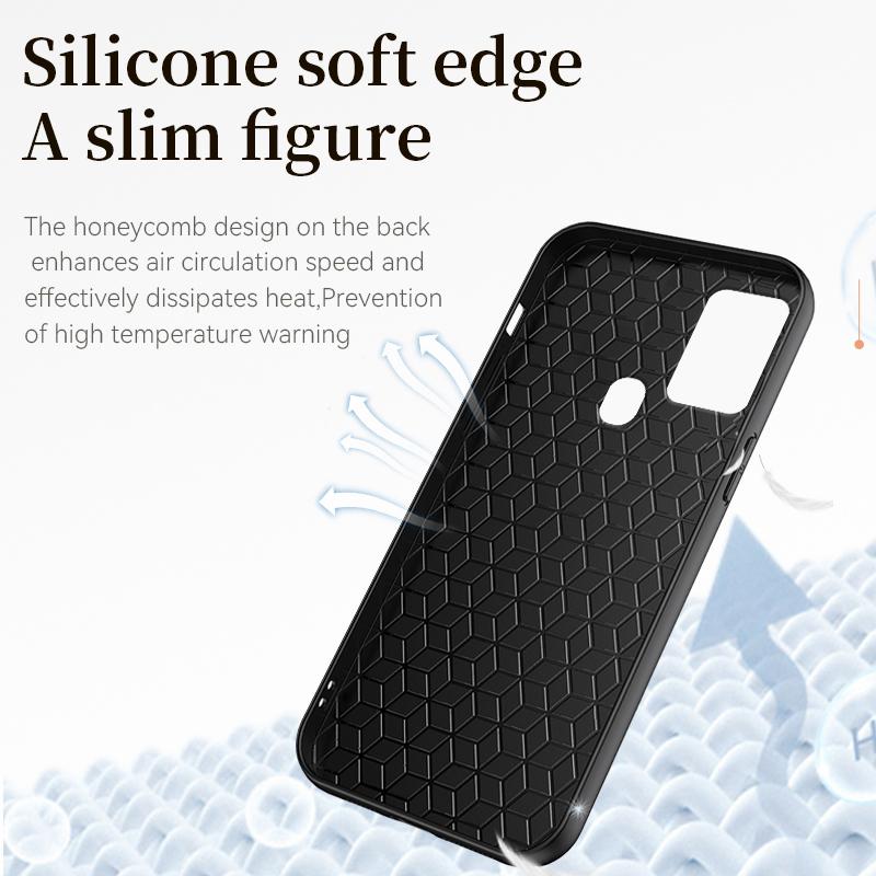 Pentru Samsung A21S Husă Cadru Moale Rezistent la Șocuri Textură Piele Husă Telefon Pentru Samsung Galaxy A21S A 21S A21 S Silicon Capac Spate