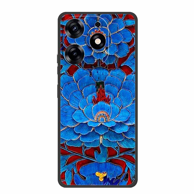 3D Emboss Case For Realme C61 Phone Case Relief Flowers Shockproof Silicone Soft Coque For Realme C61 Back Cover Case RealmeC61