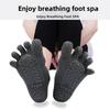 Five-toe Yoga Socks Non-Slip Terry Heel Guard for Indoor Fitness Sports Dance