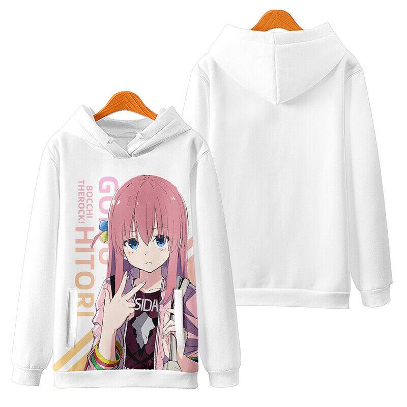 

Толстовки Bocchi The Rock Hitori Nijika с 3D-принтом для женщин и мужчин, уличная одежда, свободные свитера, толстовки с капюшоном Y2k, женская одежда 6XL