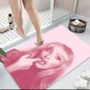 Pink Fashion Model Carpet Rug Soft Washable Antislip Home Living Room Sofa Mats Personalized Christmas Rug