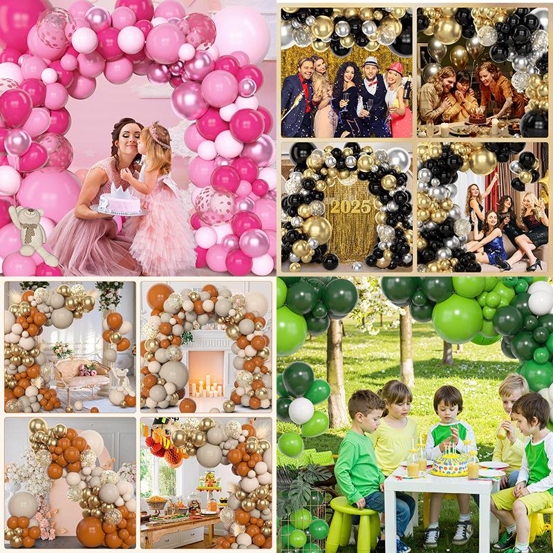 Birthday Balloon Wedding Decoration Wreath Arch Arrangement Premium Party Metal Balloon Set