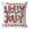 New Christmas Linen Pillow Cover Simple Sofa Pillow Home Printed Cushion Cover