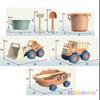 Giocattoli da Spiaggia per Bambini Portatili Giardino Mare Pala Camioncino Secchiello Contenitore Attrezzi da Scavo Sabbia Festa Estiva all'Aperto Regalo