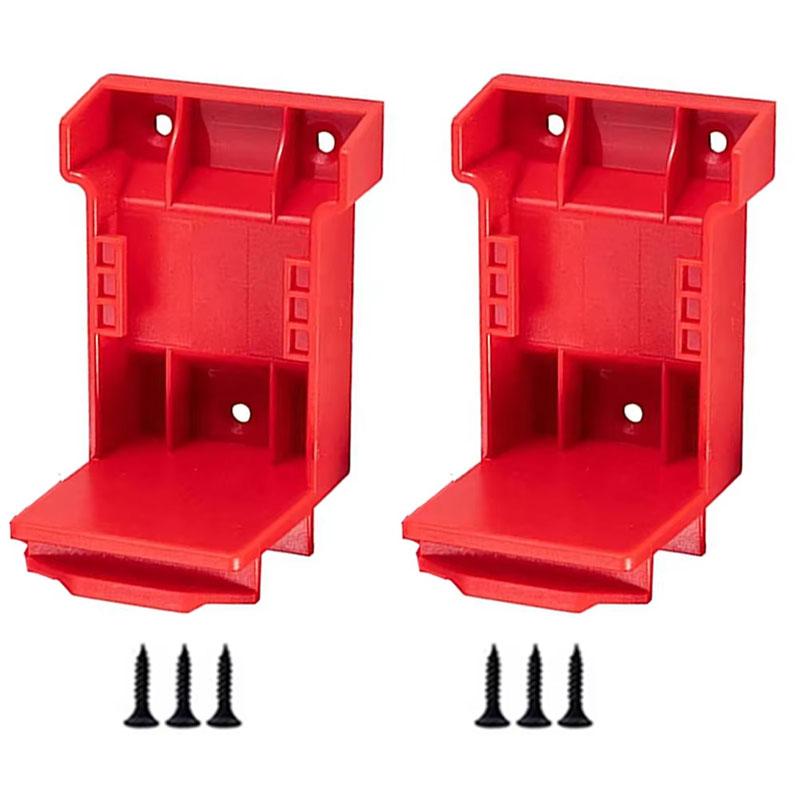 1/2PCS For Dewalt/Milwaukee 18V 20V Drill Tool and Battery Storage Bracket With Screws Wall-Mounted Storage Tool Holder