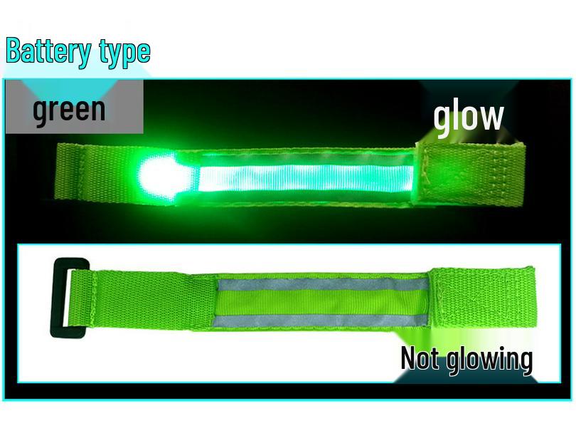 LED Reflective Flashing Wristband for Running, Cycling, Mountaineering - Custom Logo Available