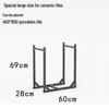 U-förmiges Fliesen-Display-Rack mit großer Kapazität für gesinterte Steinfliesen 750*1500 & Bodenfliesen 600*1200