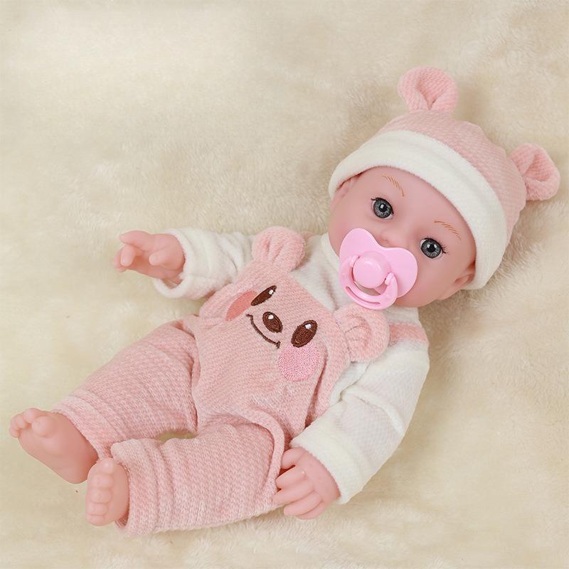 

Height 30cm Simulated Doll Soothes Reborn Baby Vinyl Children s Toys Four Seasons Can Be Twisted and Removed Dress Changing Doll Anti-fall Doll 30cm vinyl doll