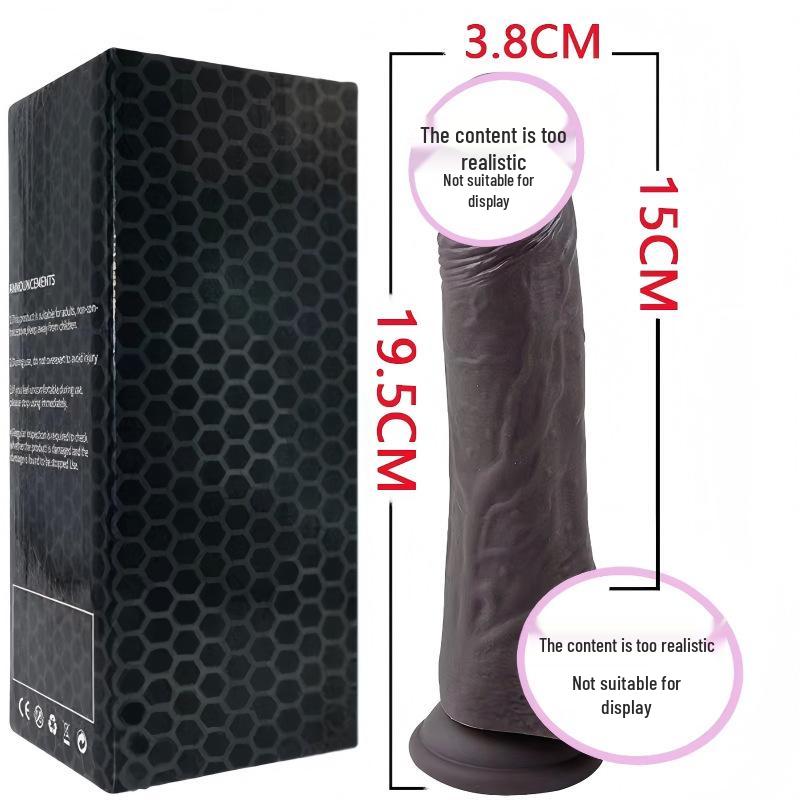 Women's Realistic Silicone Dildo - Soft, Comfortable, and Muscle-Textured for an Enhanced Experience.