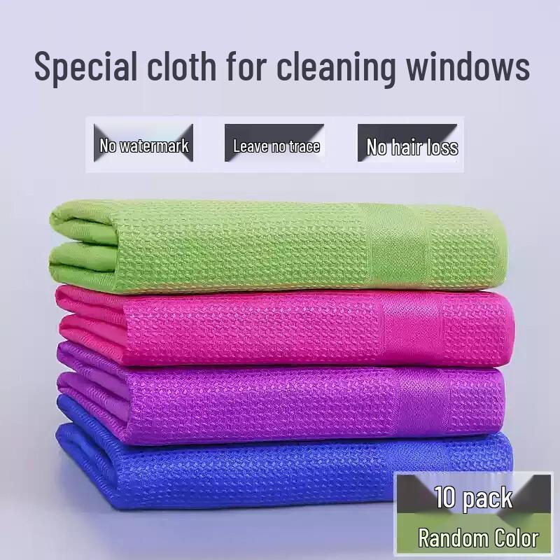 Absorbent Lint-Free Glass Cleaning Cloths