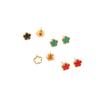 Korean Style 18K Gold-Plated Five-Petal Flower Earrings - Trendy, Light Luxury Stud Jewelry