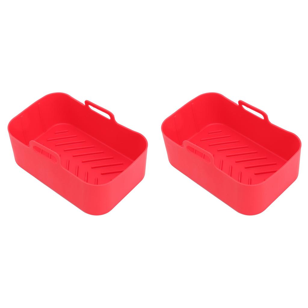 Silicone Air Cooker Pot for Ninja DZ201 Foodi 8QT Dual Fryer With Brush and Clip Cooking
