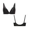 Charming Glamor Slim Line Deep V Bra Swans Tears M021 C70 [Amostyle] Women's (Violet)