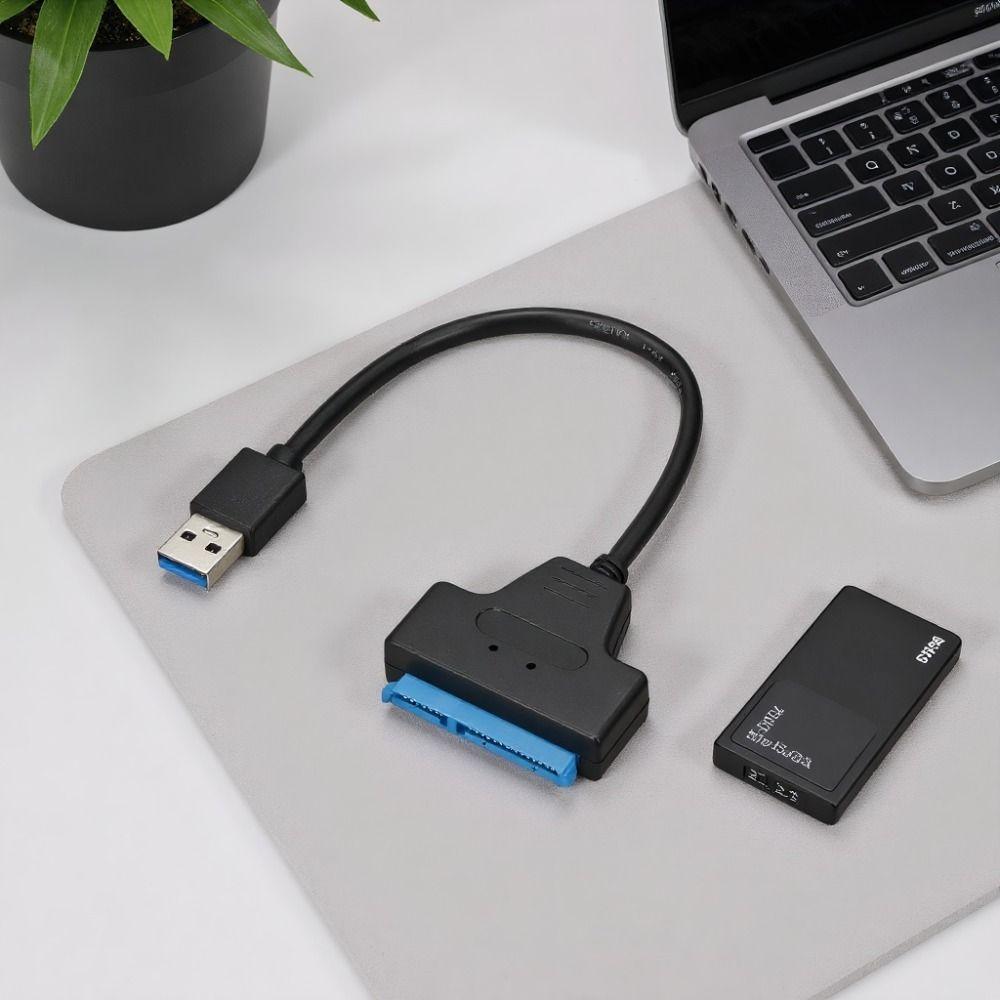 Adaptateur USB 3.0 vers SATA3.0 5Gbps Plug and Play Convertisseur USB vers SATA3.0 Haute Vitesse Adaptateur SATA3.0 vers USB Connexion Disque Dur