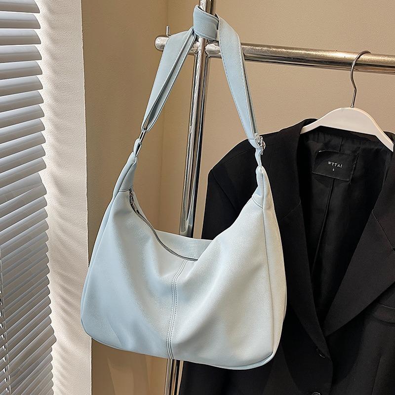 Нишевая кремовая мягкая восковая сумка-тоут, повседневная универсальная студенческая сумка-мессенджер большой вместимости, женская