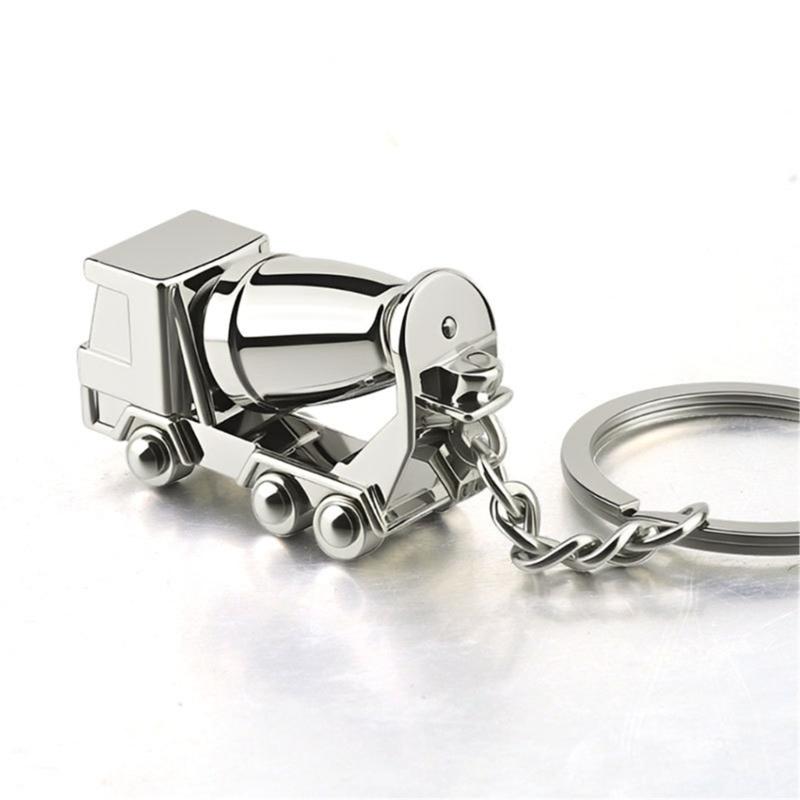 Compact 9.7cm Engineering Vehicle Keyring High Grade Alloy Craftsmanship For Practical And Decorative Use