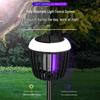 Outdoor Solar Mosquito Killer Lamp - Waterproof, Garden & Courtyard Insect Repellent