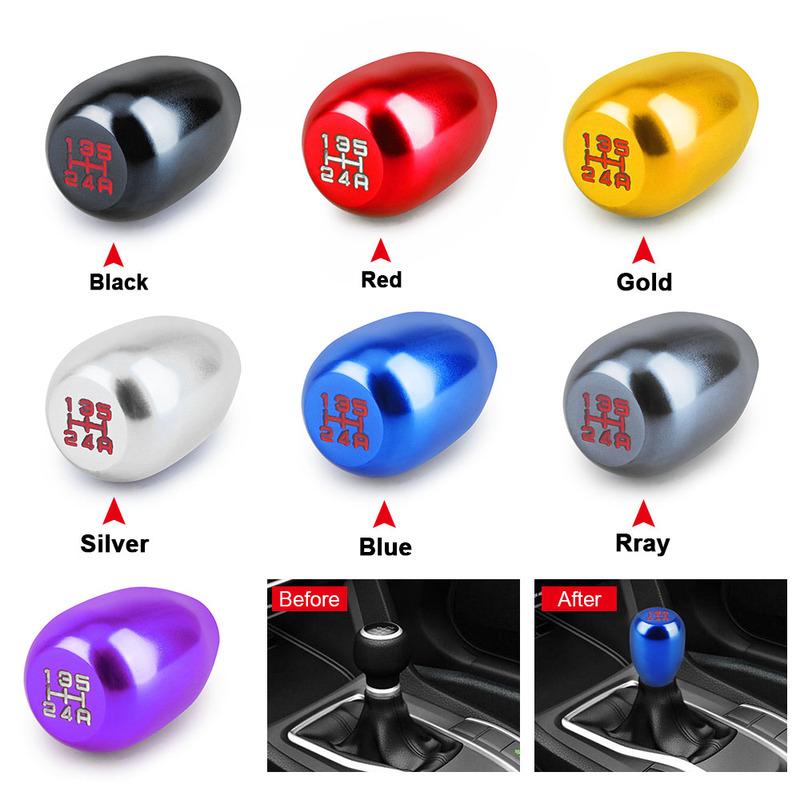 Universal Racing 5 Speed Car Gear Shift Knob For Manual Transmission Aluminum Alloy Shifter Knob Shift Lever