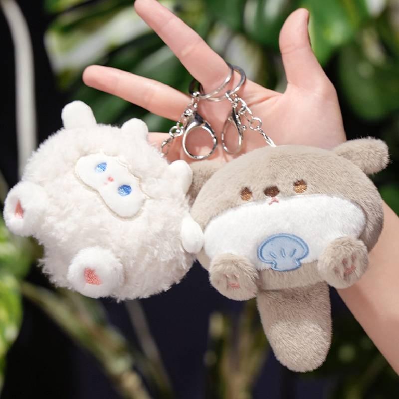 Panda Toy Plush Backpack Keychain Pendant Cartoon Animals Fill Doll Souvenir