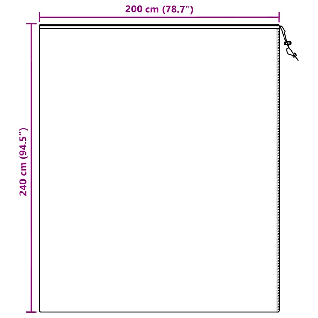 Plant Winter Protection Cover White 2.4 x 2 m Non Woven Fabric
