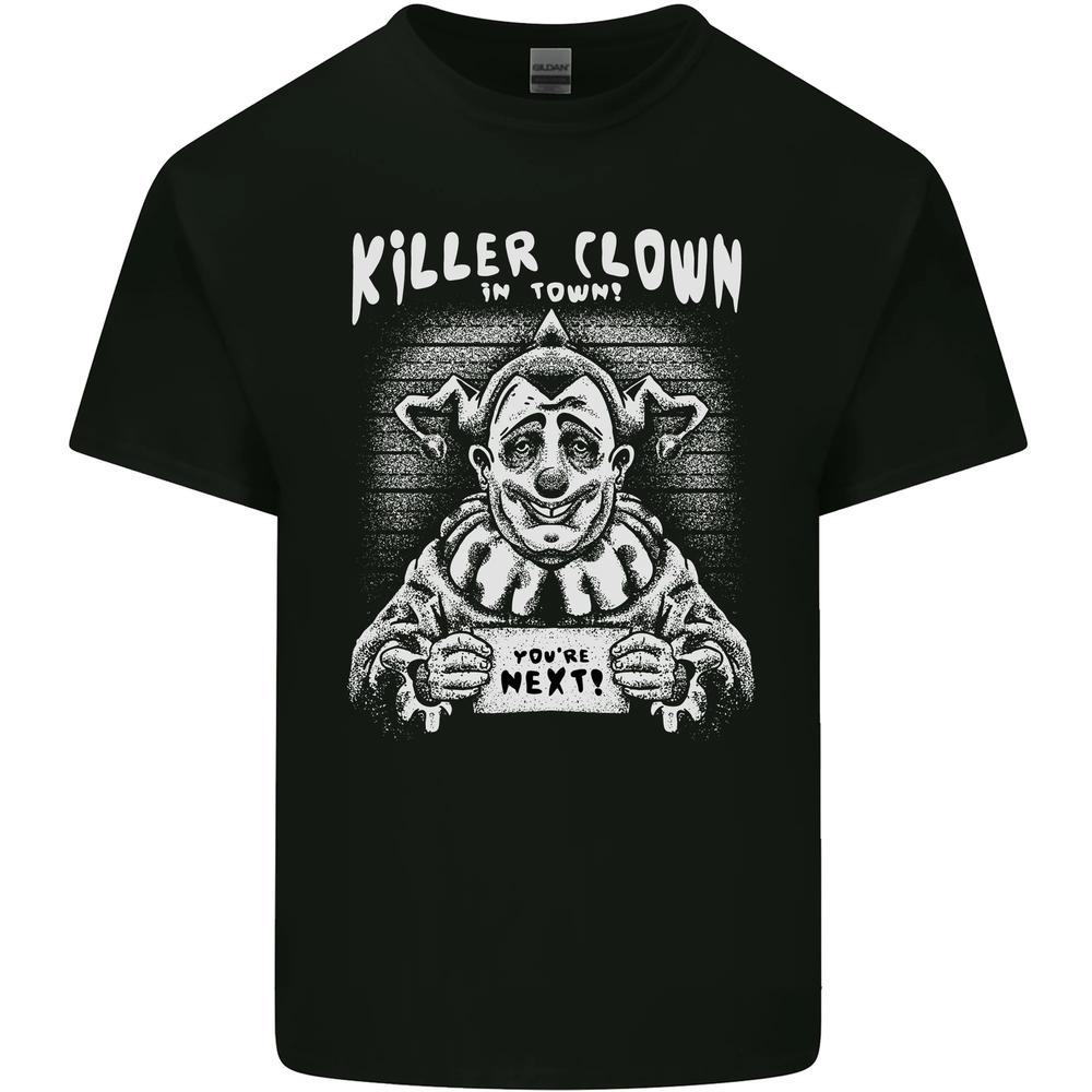 Killer Clown in Town Halloween Kids T-shirt Boys Girls XXL