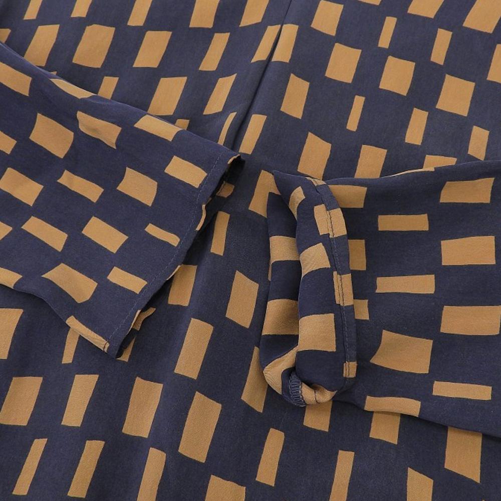 Marimekko Noppa Maisol Dress, Women's, Navy and Brown, Size 34 Dress 34 Navy / BrownUsed