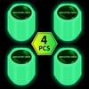 VOCCL1 2025 for Mercedes Benz AMG 4pcs Car Tyre Valve Stem Luminous Caps Fluorescent Decor For Mercedes Benz B/C/E/S Class A Class C200