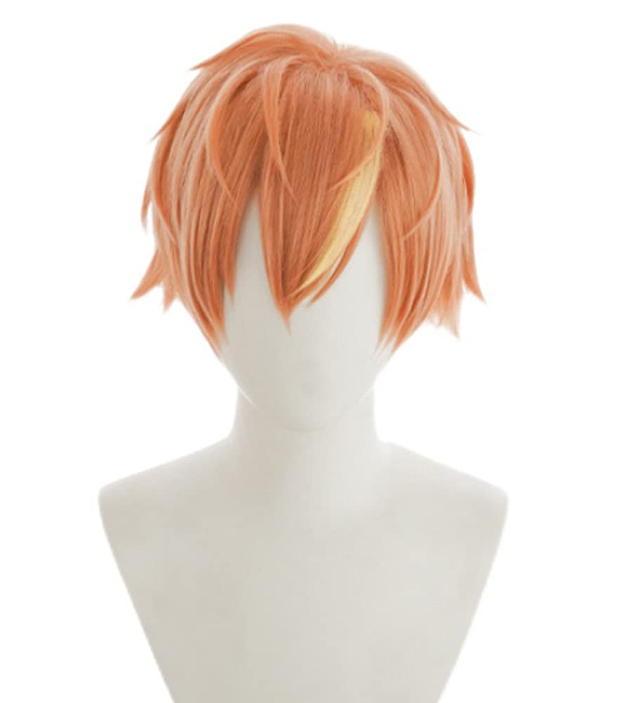 

Косплей-парик с Акито Синономе, оранжевый, термостойкий, с сеткой, идеально подходит для костюмов на Хэллоуин