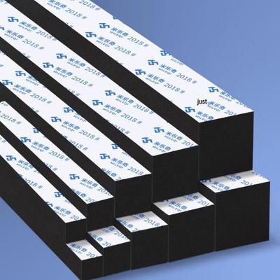 High-Density 10-60mm Black Foam Strip: Shockproof Cushioning and Vibration Damping Adhesive Sealant