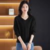 Women's Autumn & Winter Short-Style V-Neck Sweater High-Waisted Top Thickened Knit Base Layer