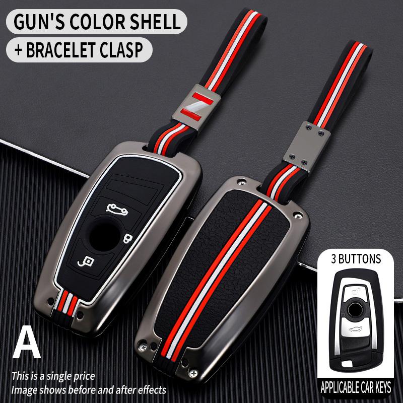 Bil Fjernkontroll Nøkkel Etui Deksel Skall Fob For BMW 1 3 5 7 Serie X1 X3 X4 X5 F10 F15 F16 F20 F30 F18 F25 M3 M4 E34 Biltilbehør